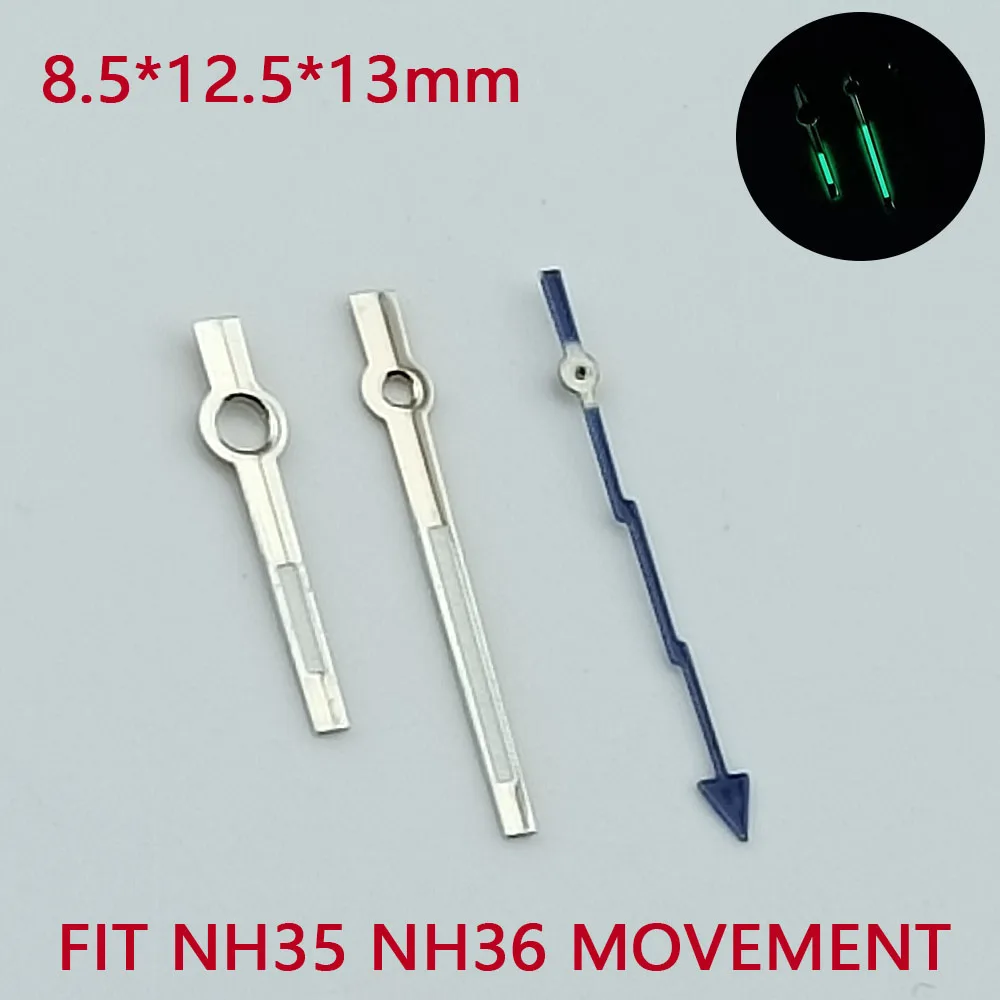 Watch Accessories Pointer NH35 NH36 sport watch Hands Green Super Luminous Suitable For NH35 NH36 Movement