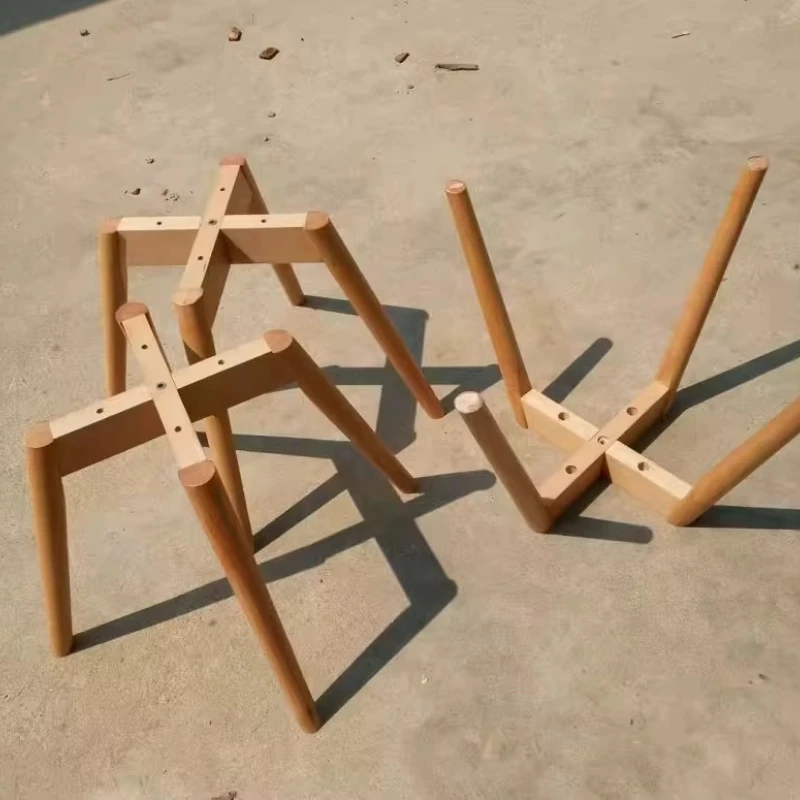Beech Wood Furniture Legs Replacement Wood Chair Legs Base Round Tapered Table Legs Woodworking Heavy Duty Support Feet