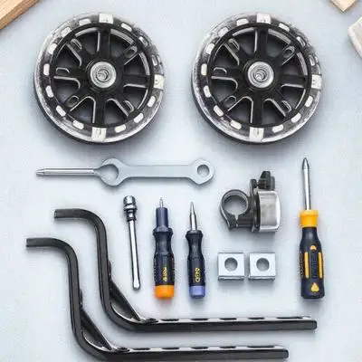 

Training Wheels for Kids Bikes Black Replaceable Toddler Child Anti-slip Noise-free Adjustable Bike Accessory Metal Plastic