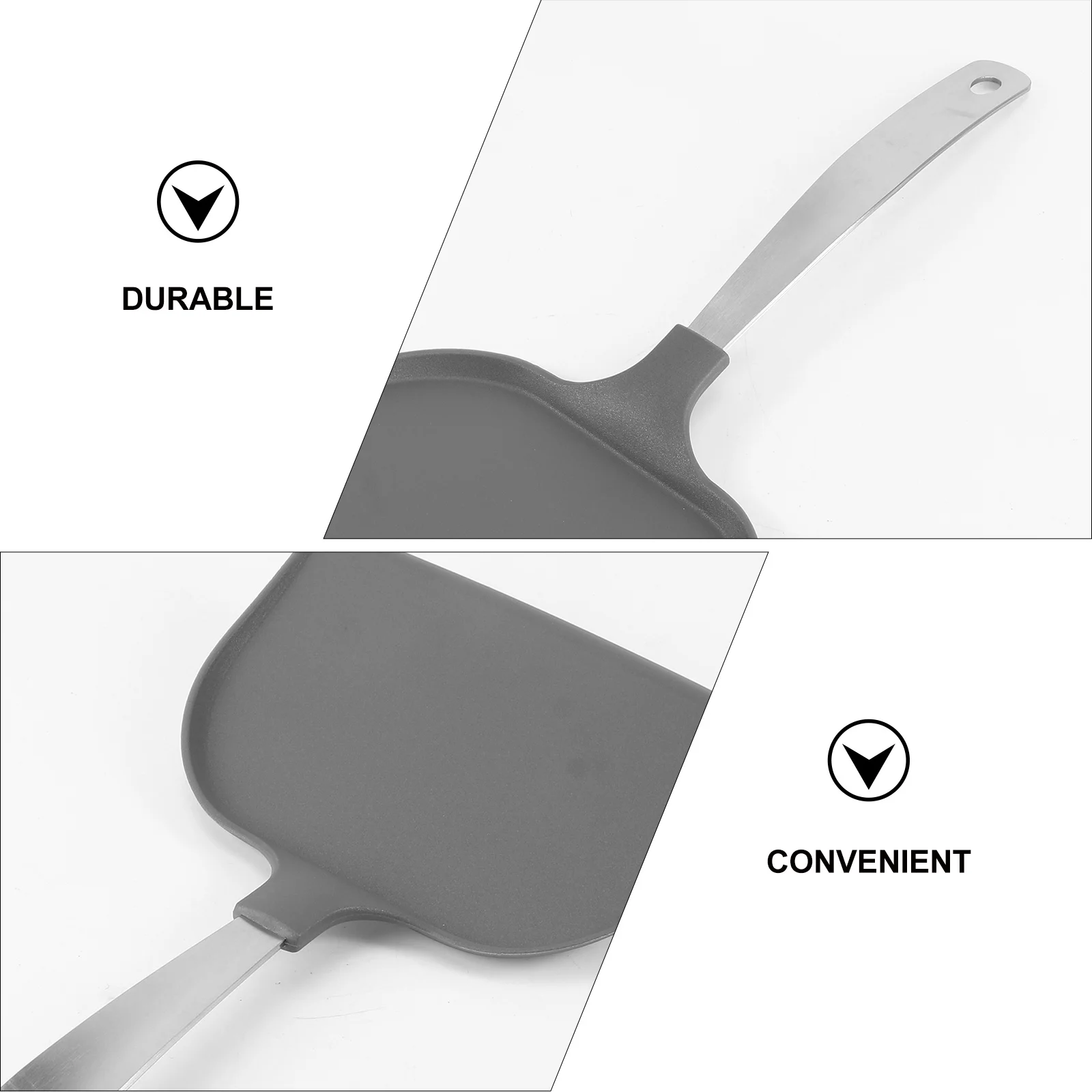 

Baking Transfer Shovel Stainless Steel Pizza Bread Spatula With Handle Hanging Hole For Cake Pie Tart Kitchen Tool Utensil