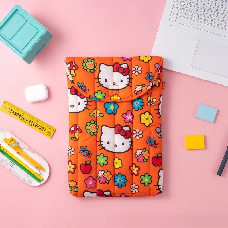 

Kawaii Hellokitty Tablet Computer Bag 16 Inches Notebook Storage Bag Cartoon Cute Casual Shockproof Ipad Sleeve Bag Gifts