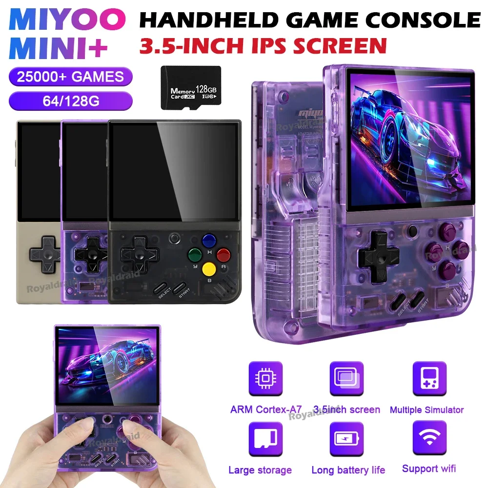 MIYOO Mini Plus V3 Retro Handheld Game Console 3.5