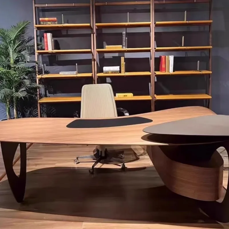 Executive Corner Office Desk Standing Organizer Light Luxury Designer Computer Desks Quality Storage Escritorio Office Furniture