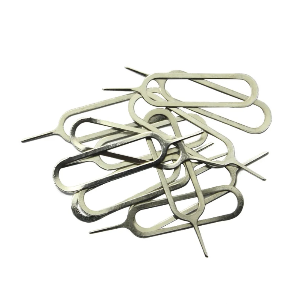 500 шт., экстрактор SIM-карты для телефона, из нержавеющей стали, лоток для SIM-карты, открытый штифт, игла, инструменты для ключей для аксессуаров для мобильных телефонов