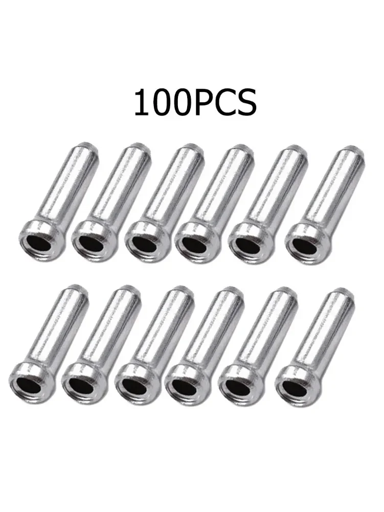 AliExpress Bicycle Brake Sliders Cable Points To Aluminum Brake Line Front Chain Shifter Inside Wire End Cap Tip Crimped MTB Bike Accessor