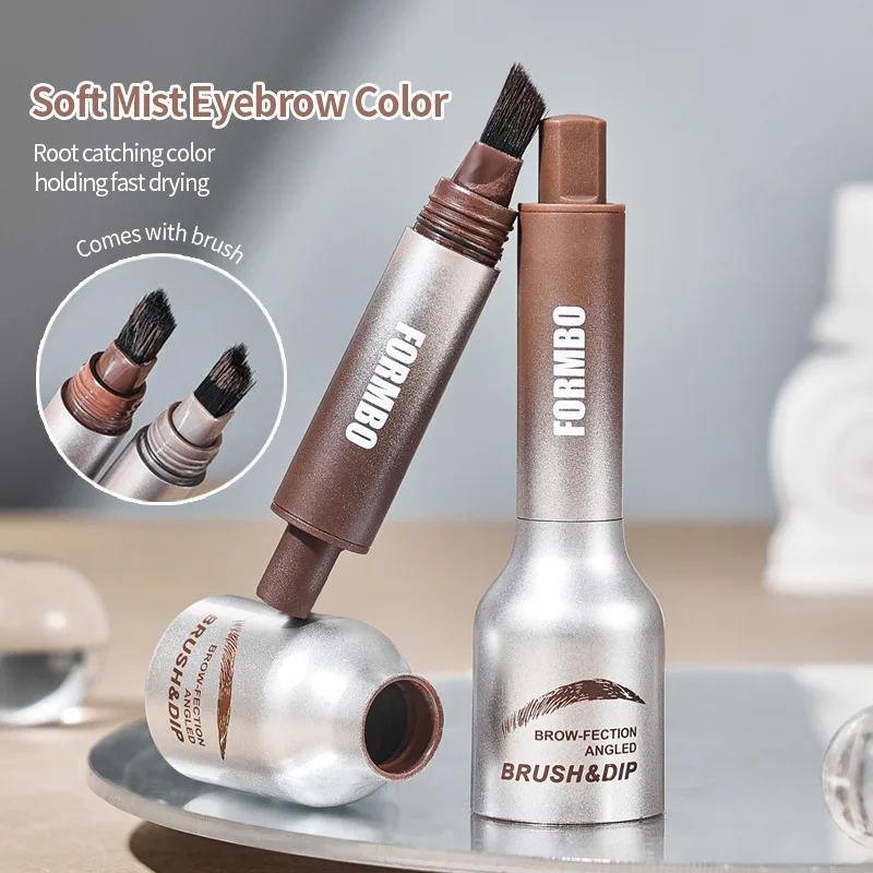 Eyebrow Dye Pencil Hairline Waterproofing Black Brown Large Brush Paint Gel Natural Wild Eyebrows Enhancer