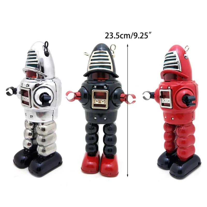 Đồ chơi sắt Đồ chơi lên dây cót Retro Để bàn Hình Hành tinh Robot Tintoy Kid Quà tặng Trang trí phòng