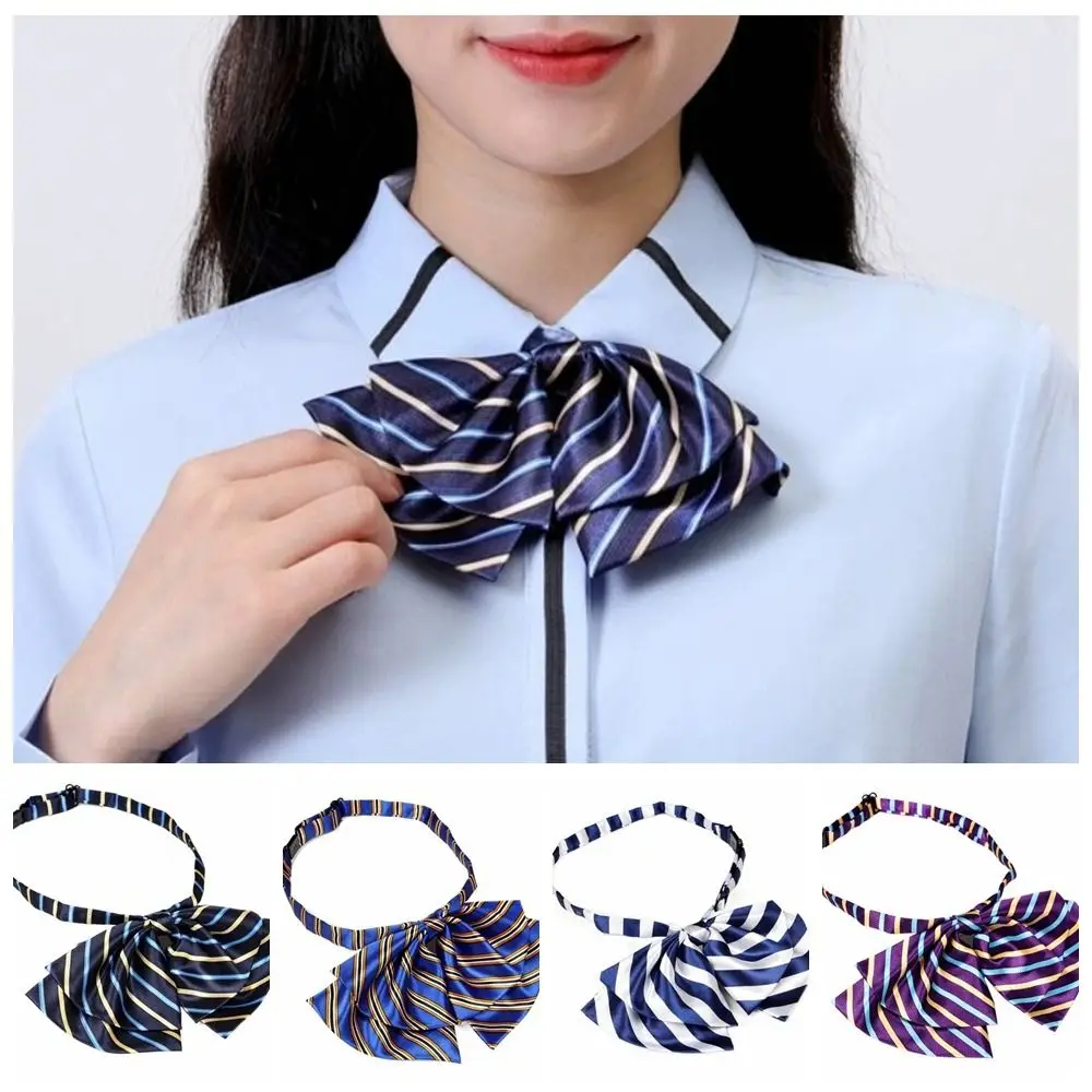 Fashion Polyester Bow Tie Double Suit Decoration Necktie Korean Style Neckband