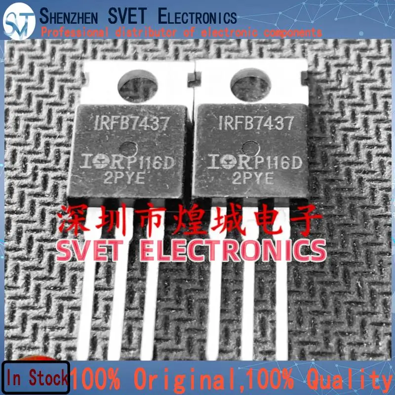 10PCS-50PCS  IRFB7437  TO-220 40V 195A    Original In Stock Fast shipping