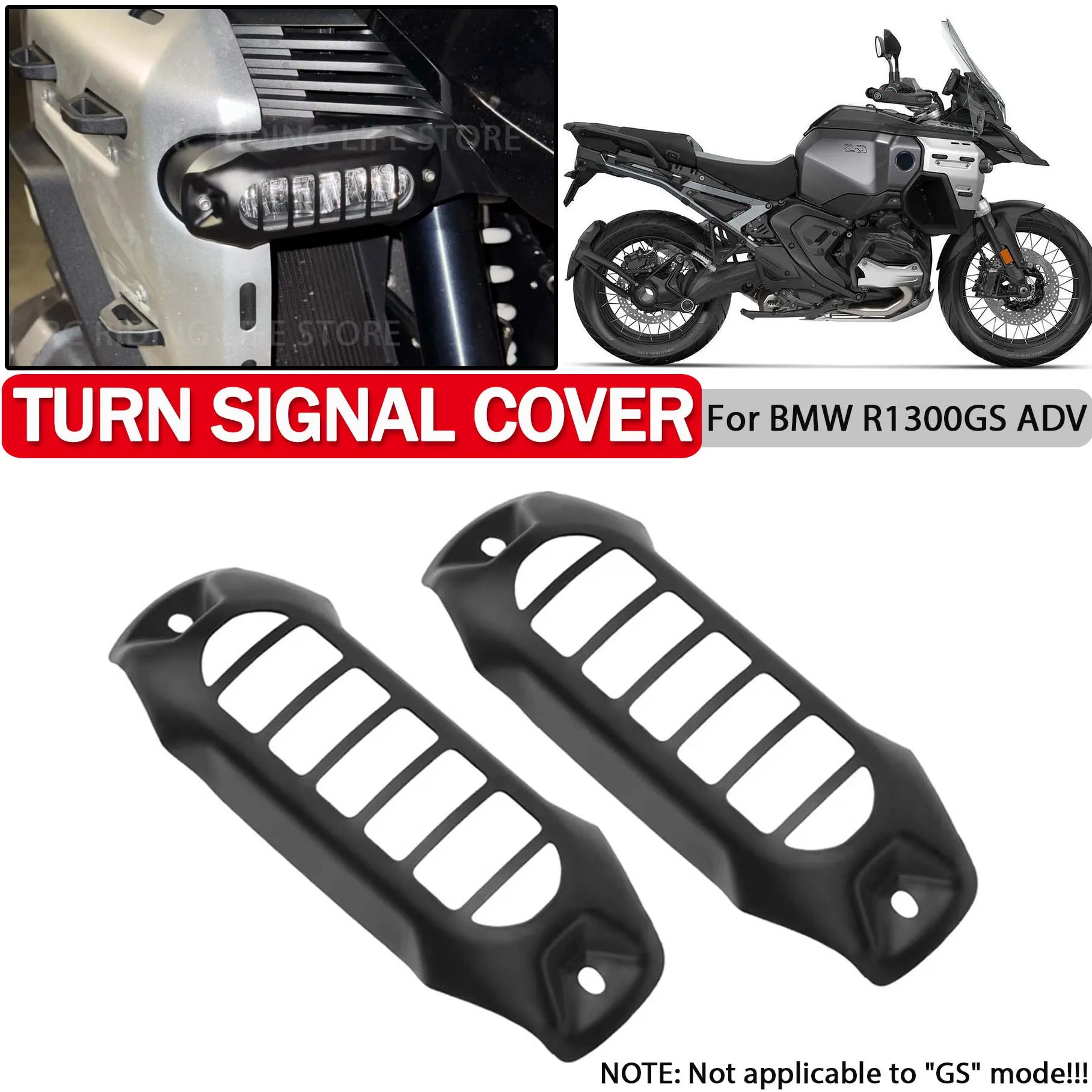 

Motorcycle Auxiliary Light Grille Lampshade For BMW R1300GS Adventure R1300 GSA R 1300GS ADV Turn Signal Protection Lamp Guard