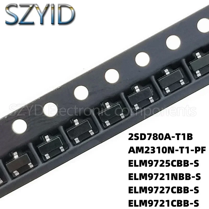 100PCS SOT23  2SD780A-T1B AM2310N-T1-PF ELM9725CBB-S ELM9721NBB-S ELM9727CBB-S ELM9721CBB-S