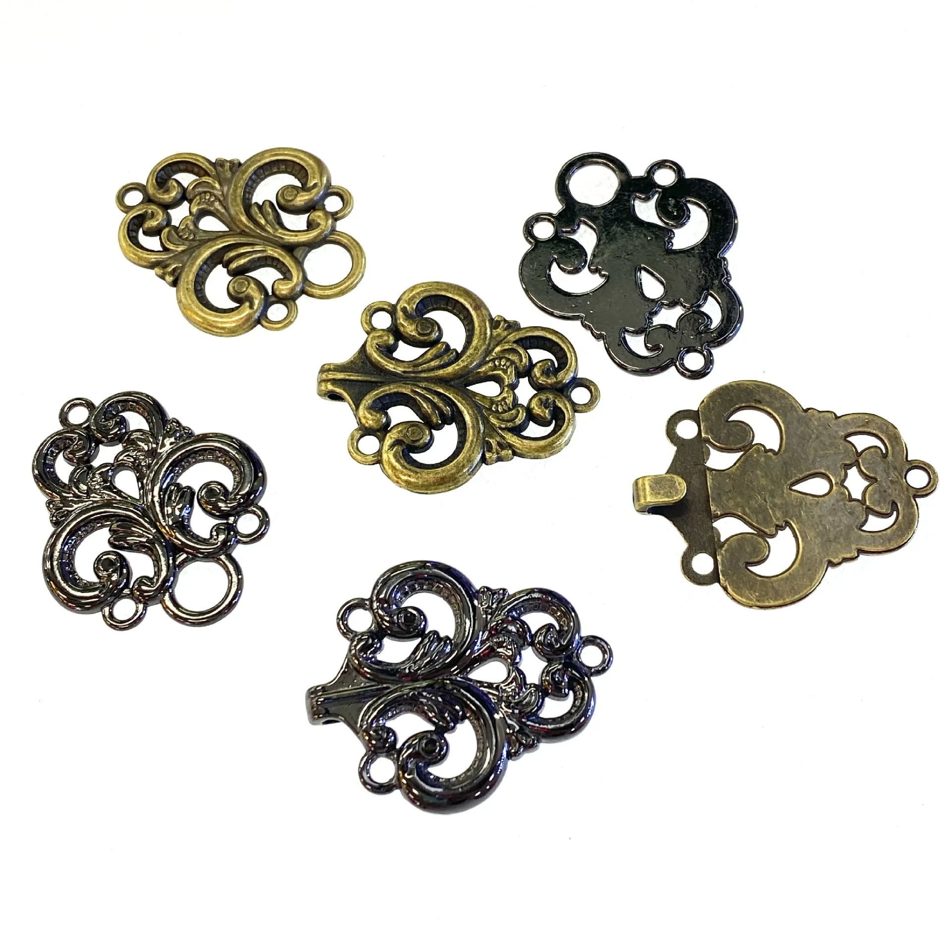 Retro Chinese Style Metal Frog Fastener Zinc Alloy Hook Clasp For Cheongsam Trench Coat