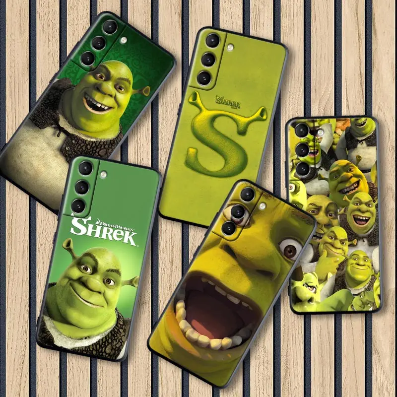 Funny Cartoon Shreks Art Case For Samsung Galaxy S24Ultra Funda Samsung S24 5G S22 S23 Ultra S20 S21 FE S10 Plus Soft Case Cover