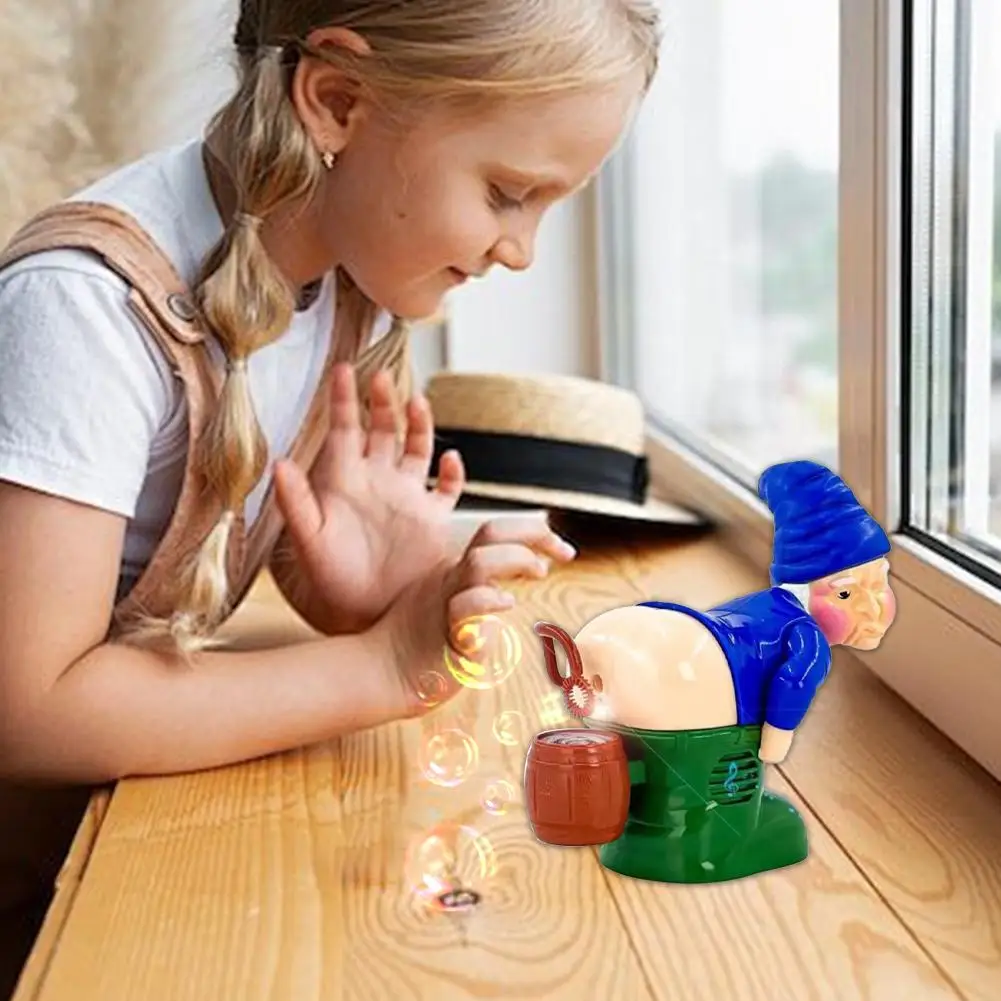 Jouet drôle de père Noël avec lumière et musique pour enfants, machine à bulles liquide, nouveauté, K3k2