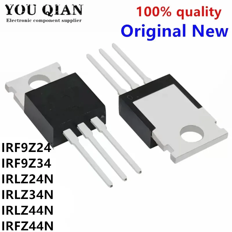 5PCS IRF9Z24 IRF9Z34 IRLZ24N IRLZ34N IRLZ44N IRFZ44N IRFZ44NPBF Transistor TO-220 IRF9Z24N IRF9Z34N IRLZ24 IRLZ34 IRLZ44 IC