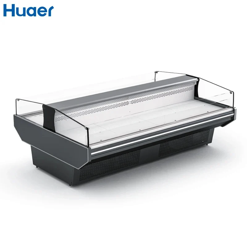 custom.Meat Display Chiller Commercial Freezer Sausages Display Refrigerator Open Chillers Self Serve Meat