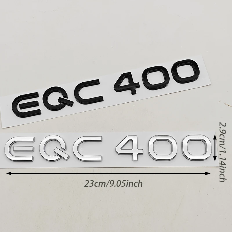 NEW Energy Car ABS Sticker Logo EQC400 Rear Trunk Badge Sticker Emblem Decals For Mercedes Benz EQC Class EQC 400 Accessories