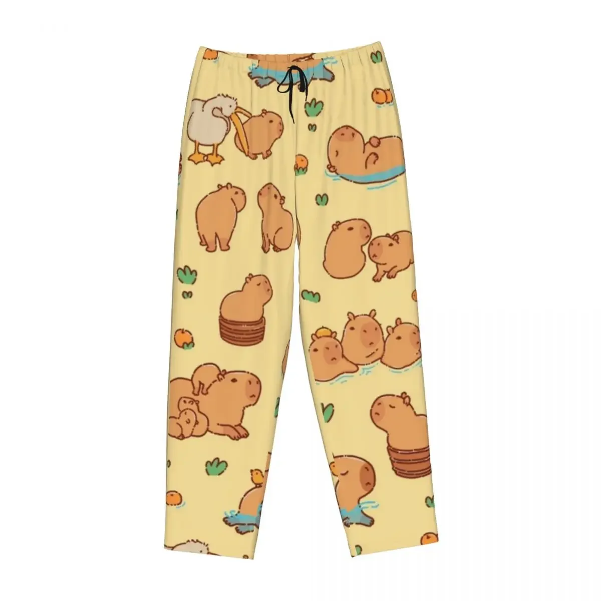 

Женские пижамные брюки Custom Capybara для дома и сна с карманами