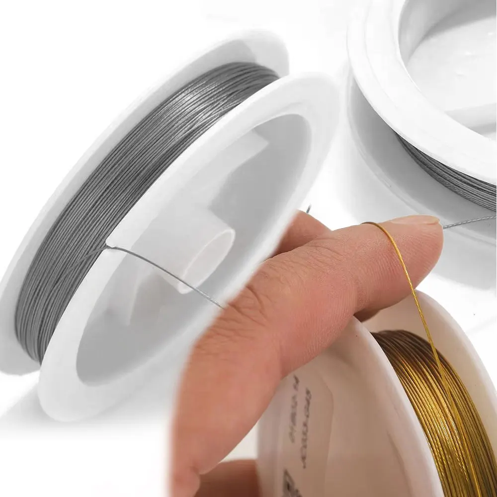 Stainless Steel Beading Needlework Wire for Jewelry Bracelet Links Components for Diy Jewelry Making Material Supplies Findings