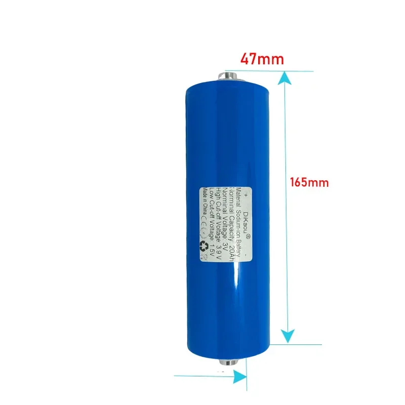 3V 46145 20Ah Sodium Ion Rechargeable Battery for Low Temperature Solar Storage Marine Medical Equipment Batteries