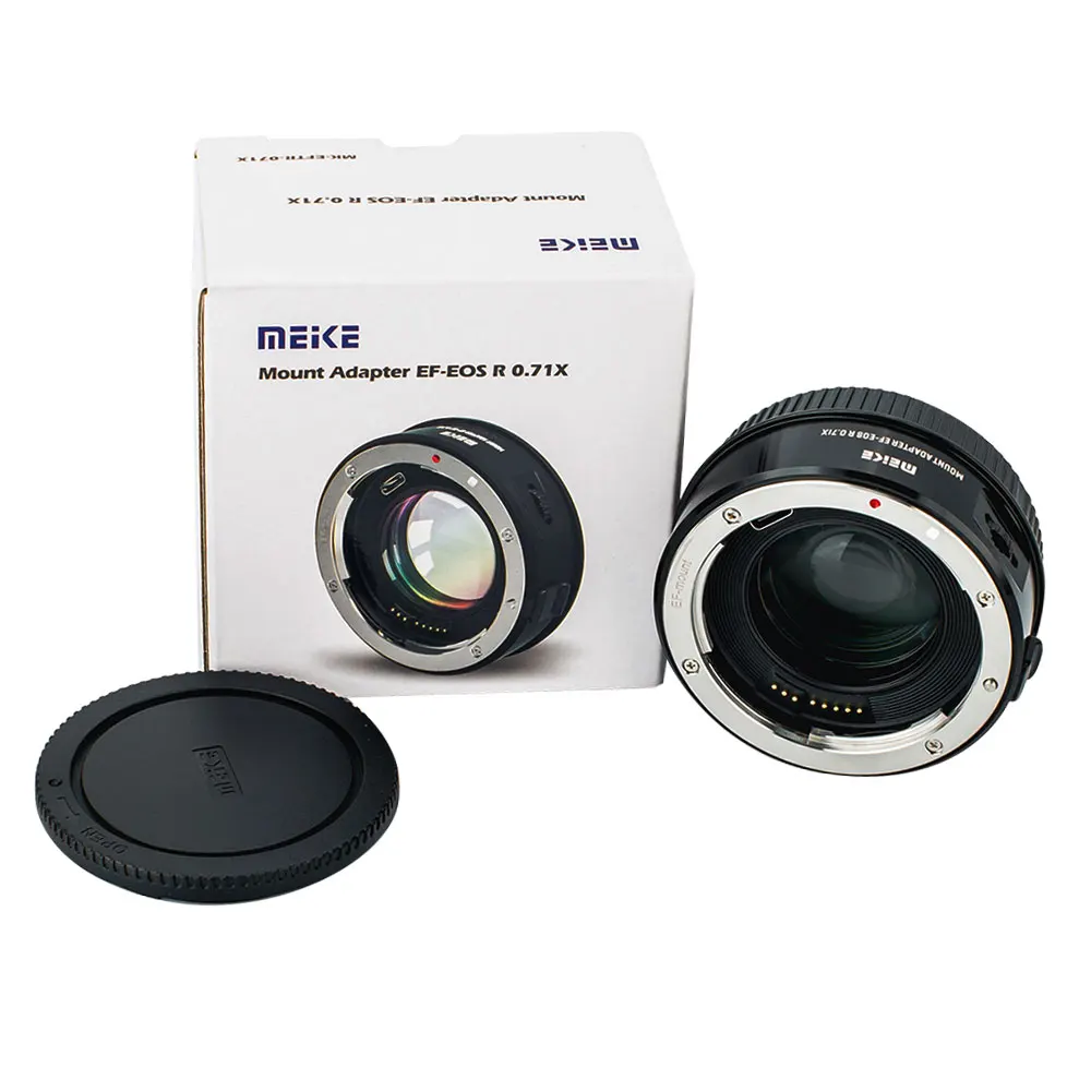Meike Auto Focus Lens Adapter Ring 0.71x Reducer Speed Booster for Canon EF Mount lenses to Canon EOS R7 R10 R50 Camera APS-C