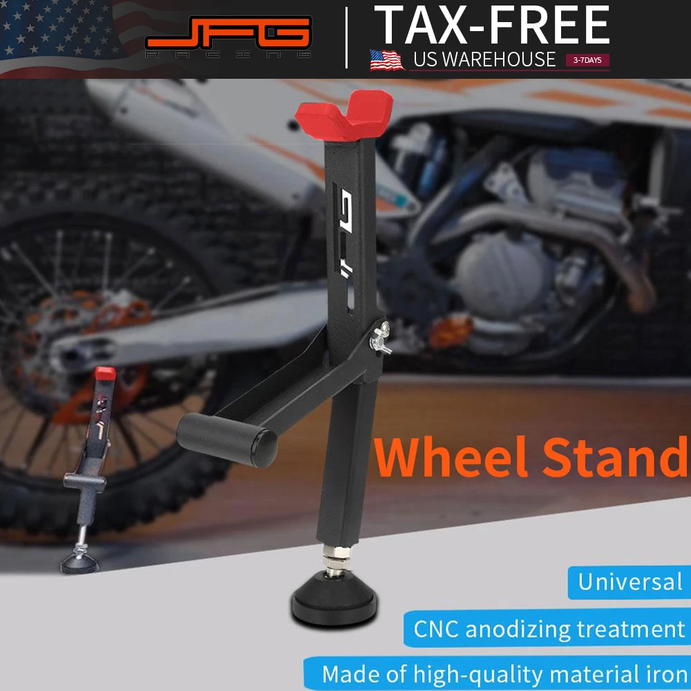 

Universal Wheel Stand Portable Handle Single Sided Paddock Stand Front Rear Support Foldable Tire Repairing Tool Lift Motorcycle