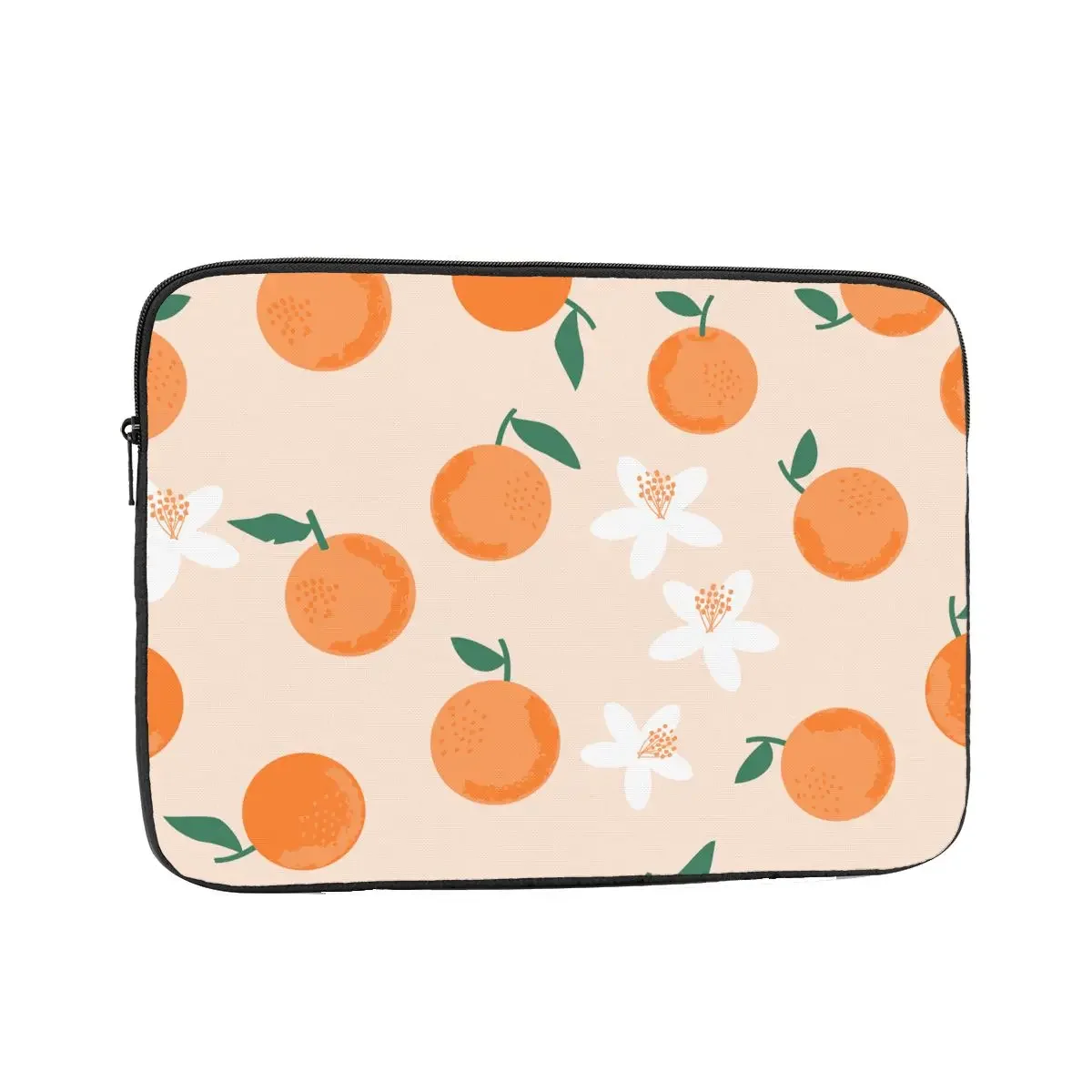 Shockproof Case 12 13 15 17 Inch Men Women Orange Flower Floral Laptop Sleeve Case for Macbook Air Pro Fruit Notebook Bag Case