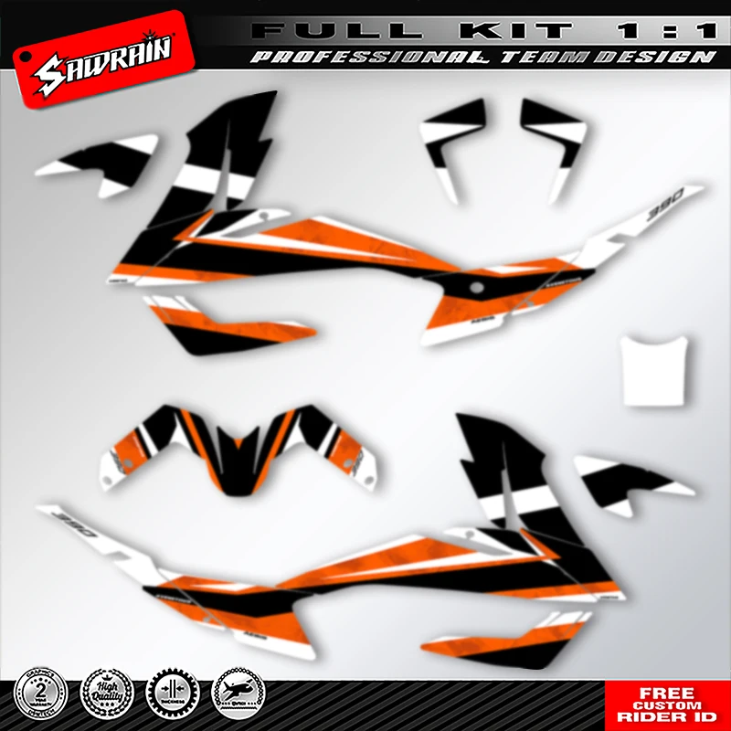 Sawrain Motorcycle Graphics Backgrounds Decals Stickers Kit Number Name Custom For KTM ADV 390 2020 2021 2022 005