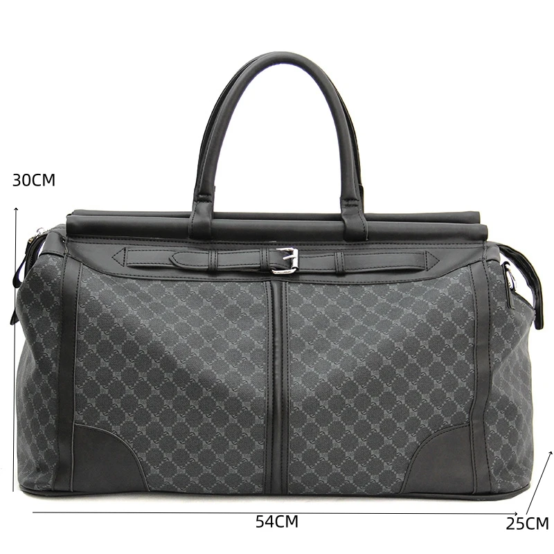 Luxury Plaid Handbag Men Travel Bag Large Capacity Top-Handle Bags Fashion Design Totes Handbags Luggage Bag Fitness Golf Bags