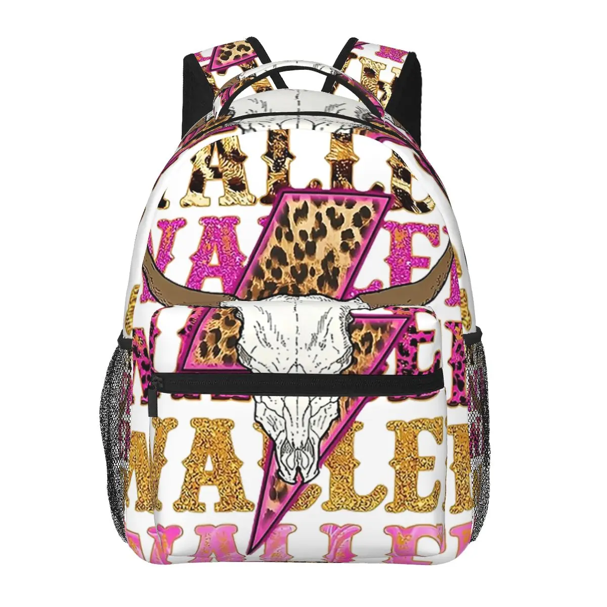 Morgan Wallen Bull Skull Backpacks Boys Girls Bookbag Students School Bags Cartoon Travel Rucksack Shoulder Bag Large Capacity