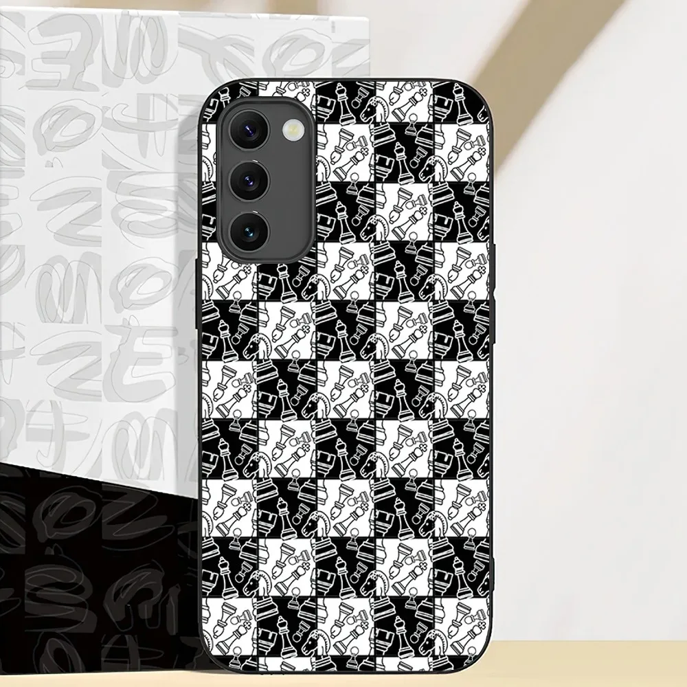 Chess Board Pieces Phone Case For Samsung Galaxy S20 S21 S22 S23 Fe Lite Plus Ultra Note Shell