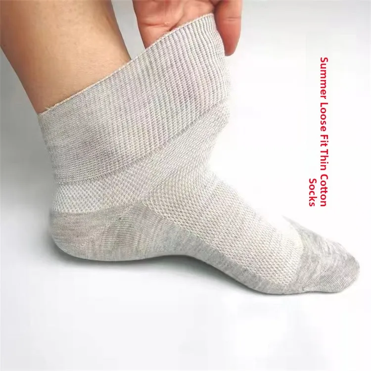 

Summer Thin Wide Mouth Loose Fit Men Women Sos Moisture ng Anti Odor mid Calf Length for Middle Aged And ly