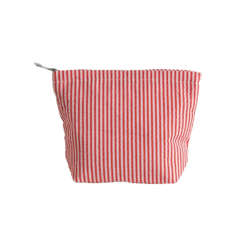 Make-uptas voor dames Cosmetisch zakje met ritssluiting Gestreepte minimalistische organizer Reistoilettas Modieus opbergetui