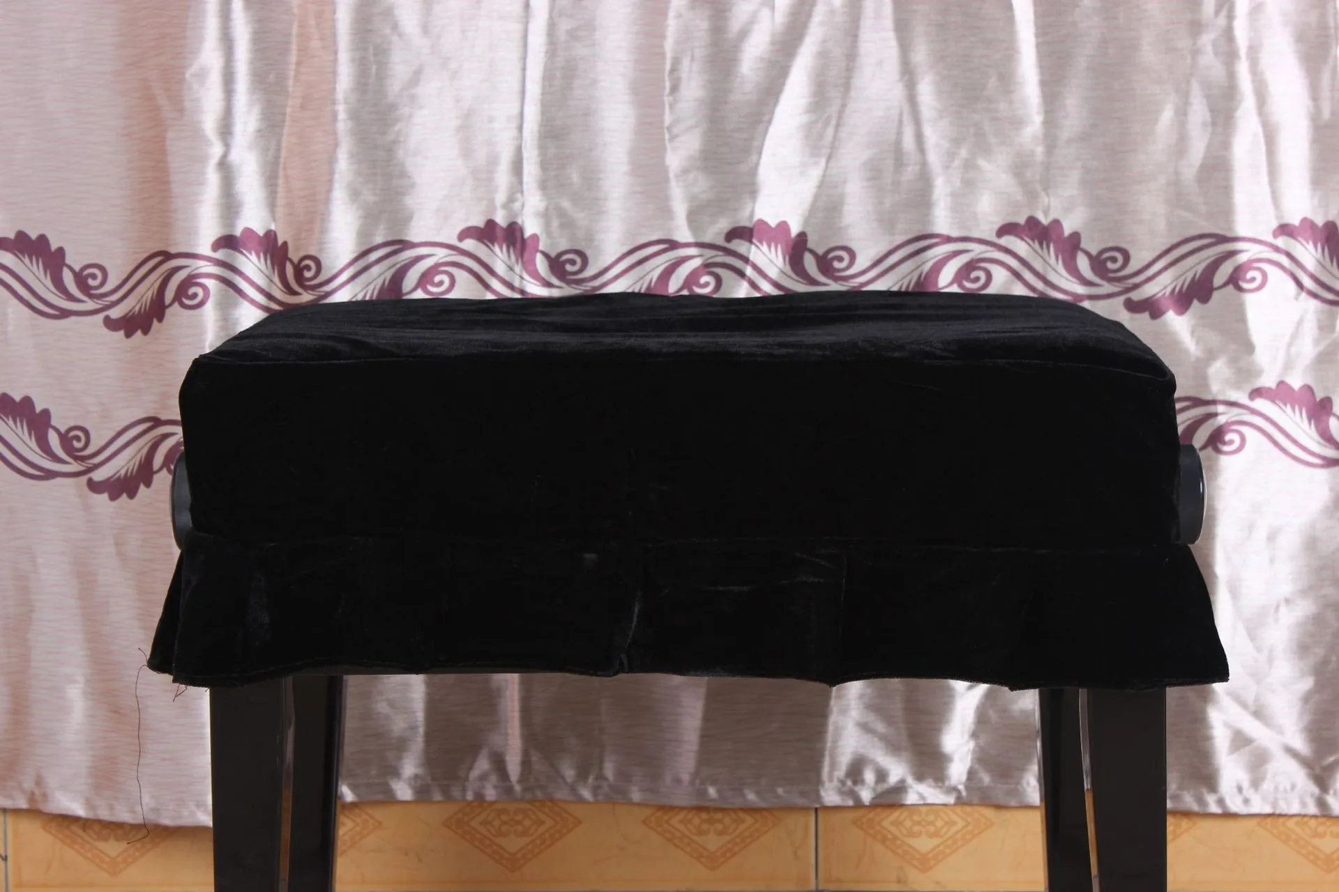 

Piano Bench Dustproof Fit For Stools Vanity Chairs Elegant Design Easy Install Cleaning Protective Cover For Upright