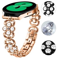 Pearl Diamond Strap For Amazfit GTS 4 4Mini GTS 2 Mini GTS3 Women Jewelry Bracelet For Huami Amazfit Bip 3 3pro Band 20mm Correa