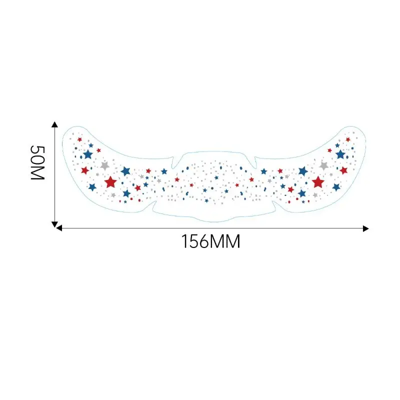6 أوراق متعددة الألوان النمش ملصقات الوشم المؤقت الساخن ختم النمش ماكياج بقع ماكياج الوجه
