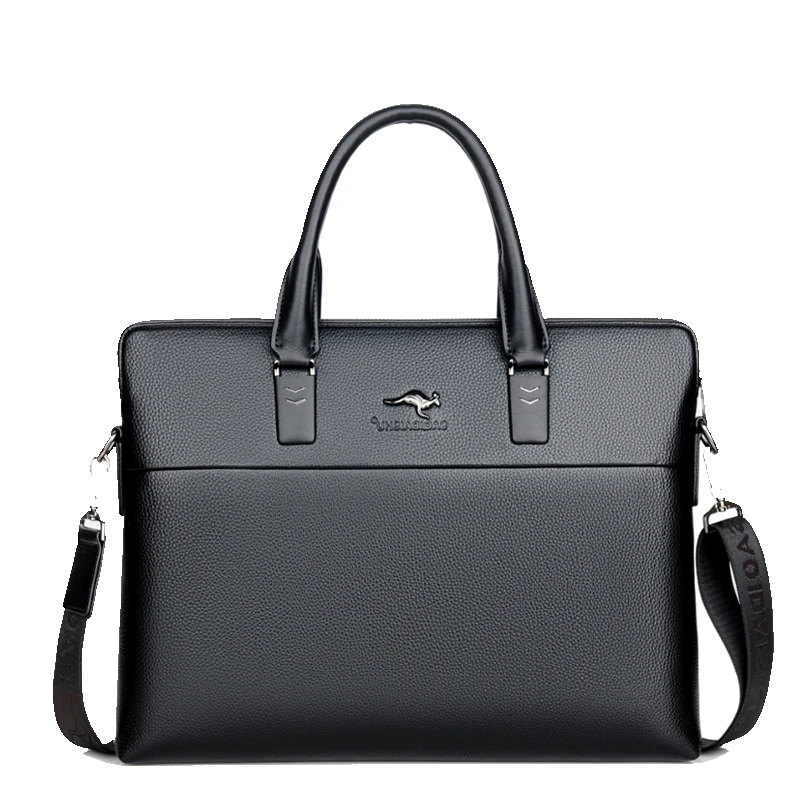 Men Leather Shoulder Bag Business For Man Famous Brand Crossbody Messenger Computer Bag Male Lawyer Luxury Handbags Bolso Hombre view 3