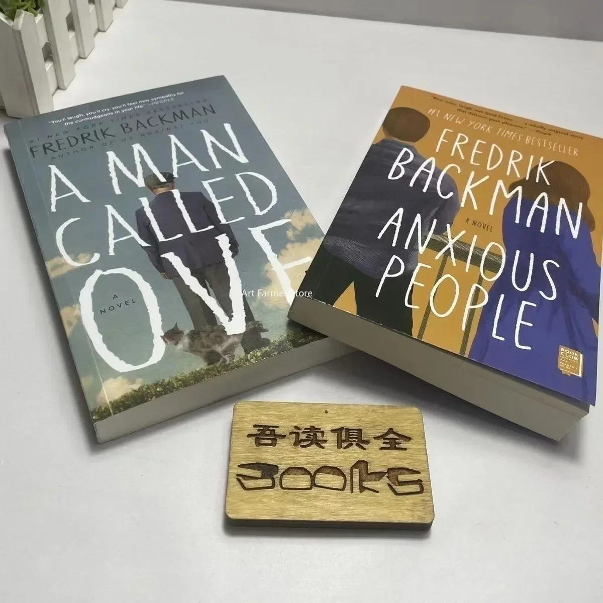 conjunto de livros de fredrik backman people anxious and a man called ove book em ingles 01