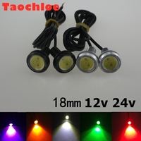 10X 3W 24v 18mm LED External lights lamp Car DRL truck Car Daytime Running Light parking light Auto led eagle eyes light