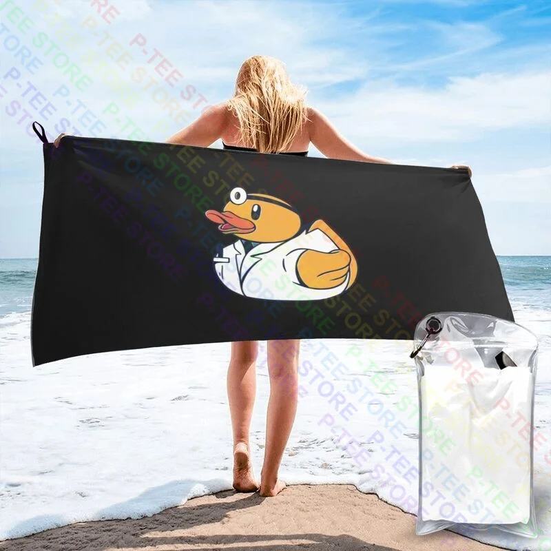 Doctor Rubber Duck Ducky Quick dry Towel Outdoor No Fading Superfine fiber