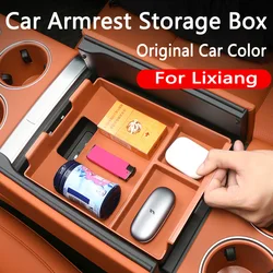Car Armrest Storage Box for 2022 2023 Li Lixiang L9 2024 Leading Ideal Car Central Control Storage Organization Interior Parts