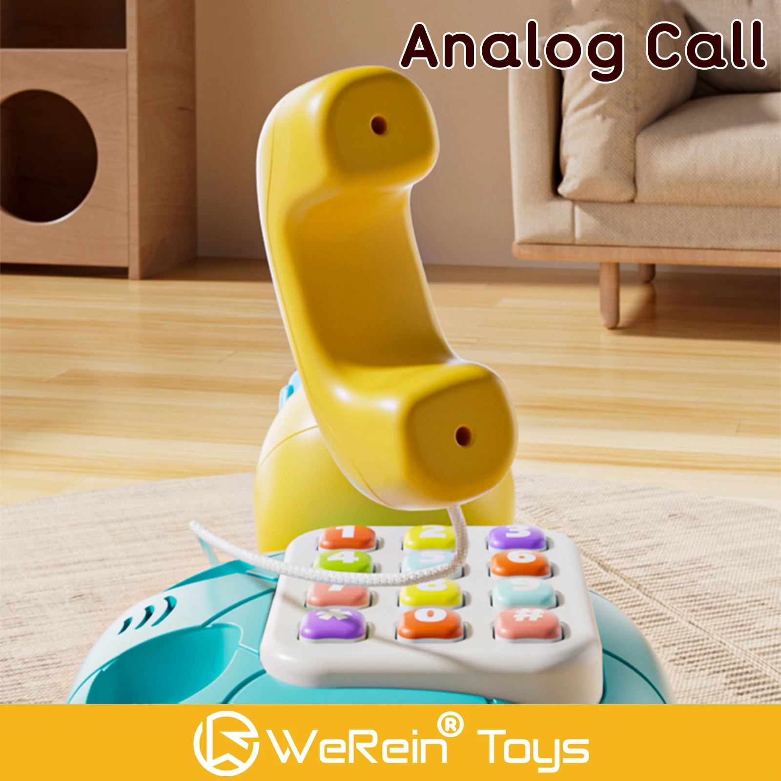 Adorable Turtle Shaped Baby Phone for Language Development And Finger Motor Skills Practice Infant Toy