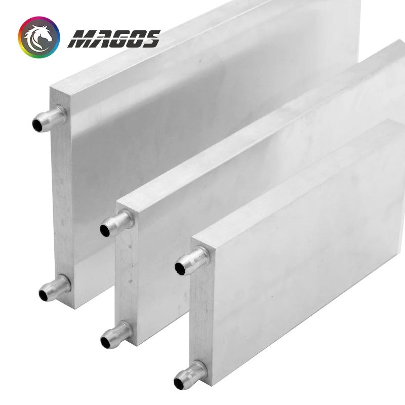 Puce semi-conducteur en aluminium pour refroidissement par eau, CPU religieux, module haut, 80*160, 80*250mm, 125*250mm