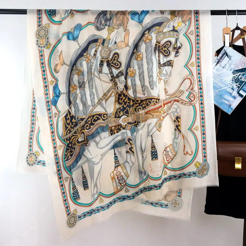 

Winter Tassels Scarfs 100% Cashmere Soft Scarfs Luxury Designer Neck Hair Accessories Large Pashmina Shawls Lover Christmas Gift