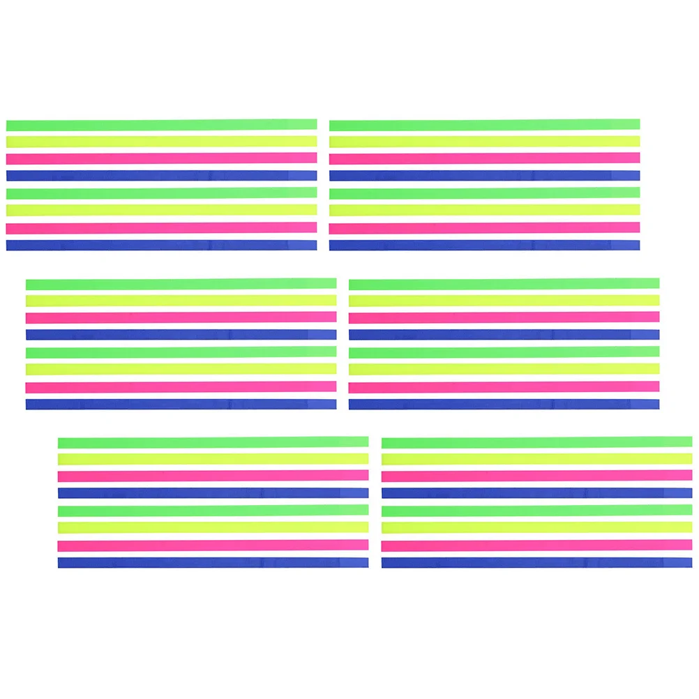 6 مجموعات من شرائط التسليط الضوئية الشفافة، شريط تمييز لاصق، علامات تبويب صفحة لاصقة، لوازم توضيحية للكتاب قابلة للإزالة، استخدام المكتب والمدرسة