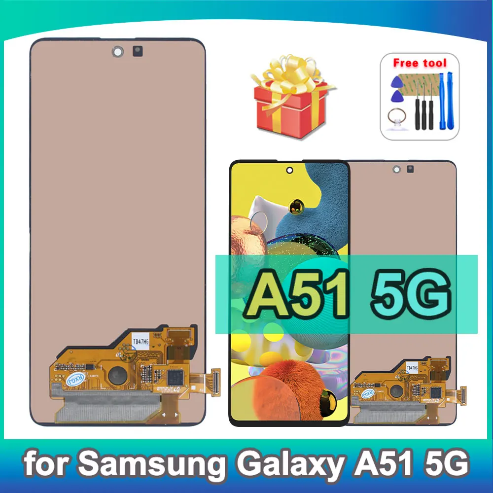 マルチマテリアル-lcd-サムスンギャラクシー-a51-5g-ディスプレイタッチスクリーンデジタイザー交換アセンブリサムスン-a51-5g-a516f-a516u-用