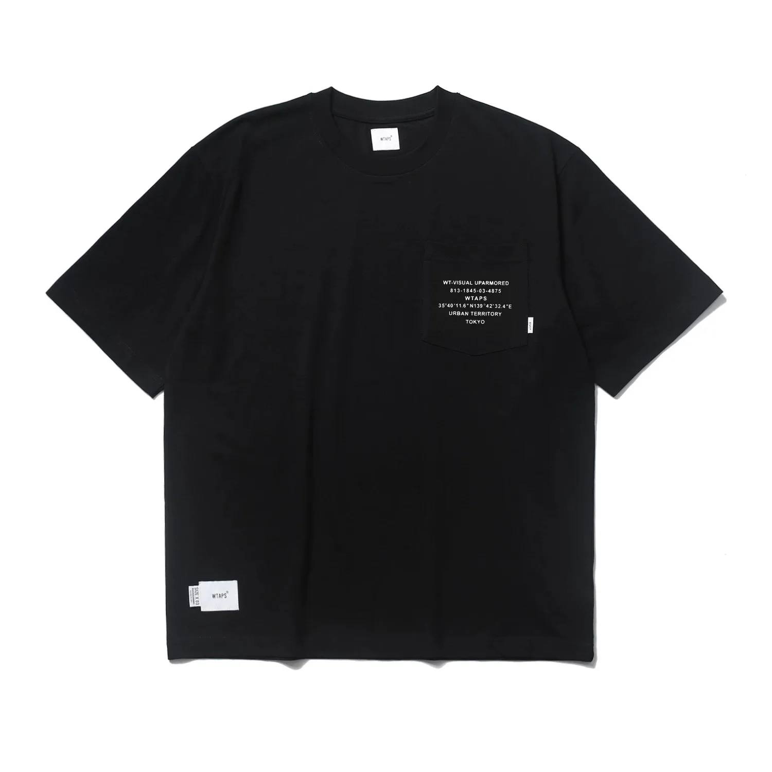 WTAPS 2026 Spring Summer Men's Short Sleeve T-Shirt Japanese Vintage Workwear Pocket Design  Graphic Print Casual Streetwear Tee