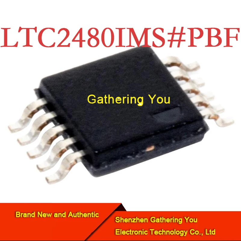 Conversor analógico-digital, ltc2480ims, pbf, msop-10, autêntico, novo