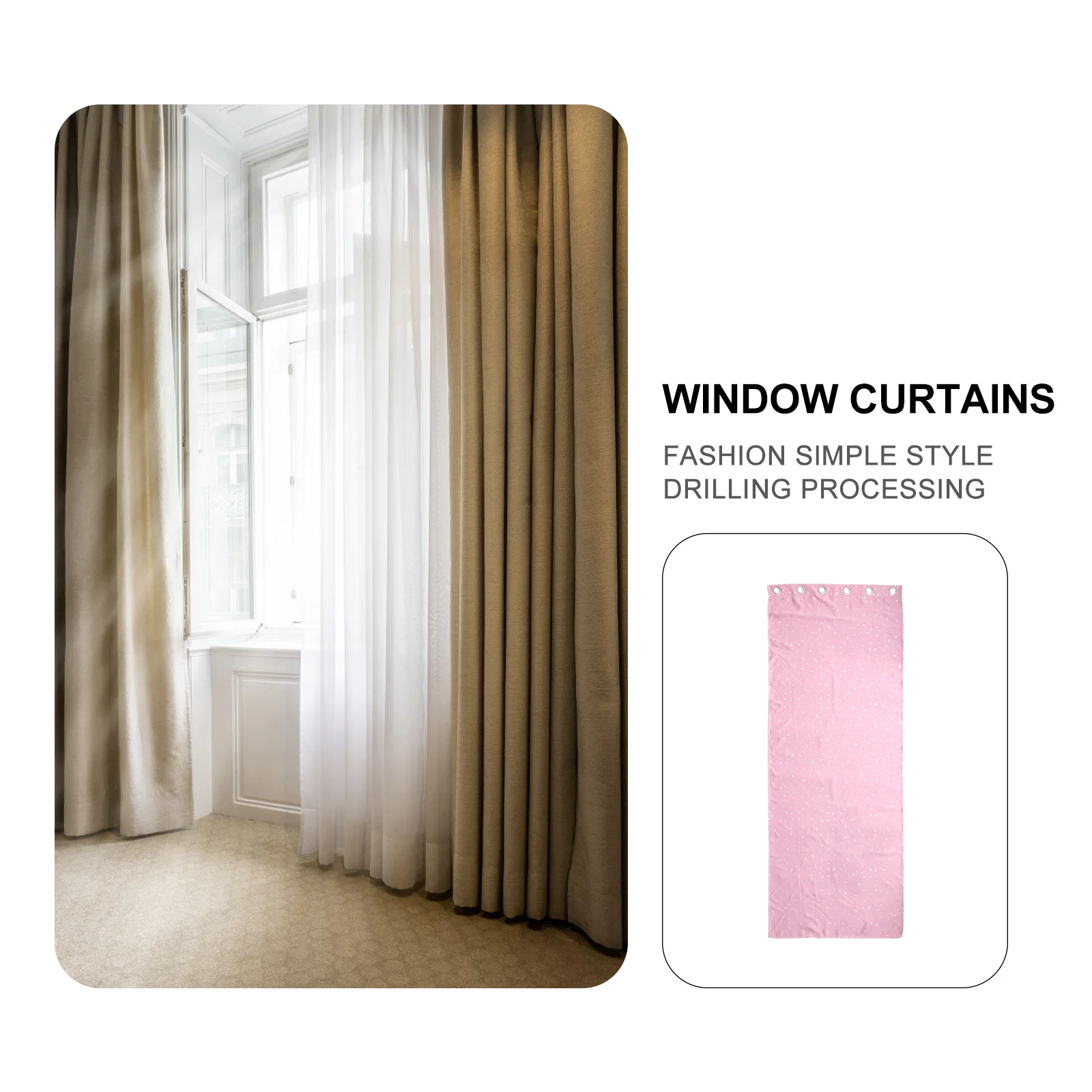 1 قطعة 100X250 سنتيمتر الوردي الفضة نجوم القمر طباعة البوليستر ستائر التعتيم الحرارية معزول نافذة الستار لغرفة المعيشة غرفة نوم #6