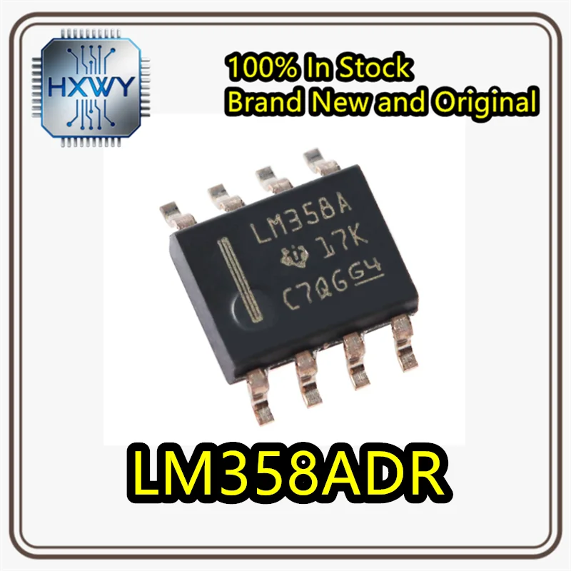 (50/200 pieces) Original LM358ADR SOIC-8 Dual Standard Operational Amplifier IC Chip Surface Mount In Stock